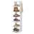 7-Tier 7 Pairs Vertical Shoe Rack, Narrow Shoe Storage Organizer with Hooks-559511119-554111484