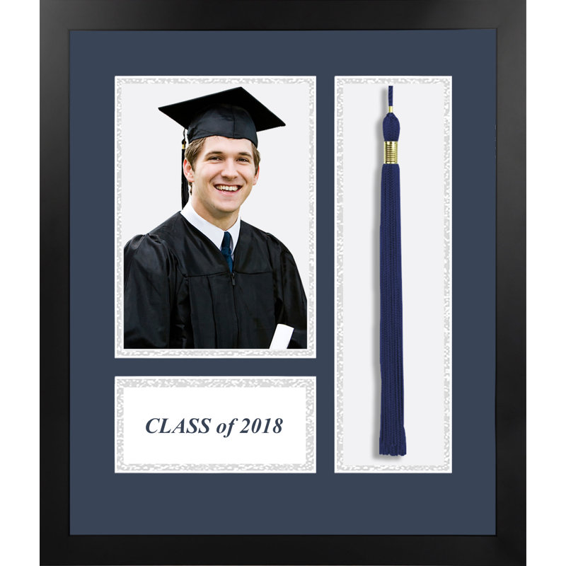 Cadre photo 2018 académique Orear, Cadre noir bleu marine / argent mat