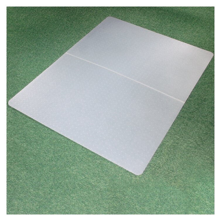 Cleartex Polypropylene Rectangular Chair Mat for Carpets