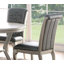 Table de salle à manger formelle traditionnelle table ronde Hue 5pc