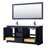 Avery 60'' Double Bathroom Vanity with Marble Top-97812923-97812924