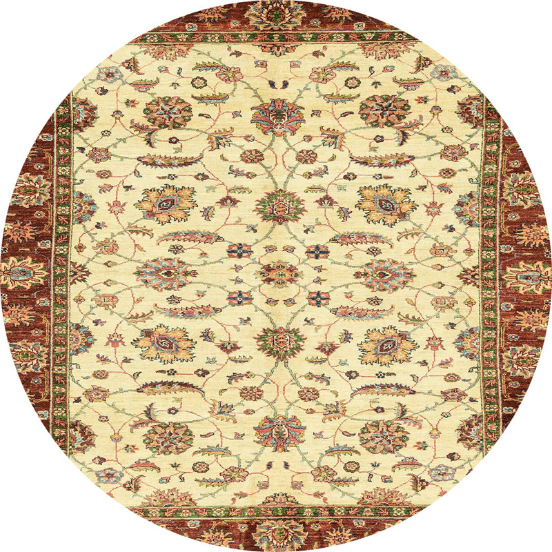 Abstract Indoor Rug, Round 3'
