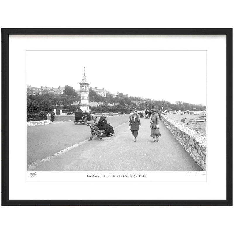 Exmouth, The Esplanade 1925 - Single Picture Frame Print, 45cm H x 60cm W x 2.3cm D