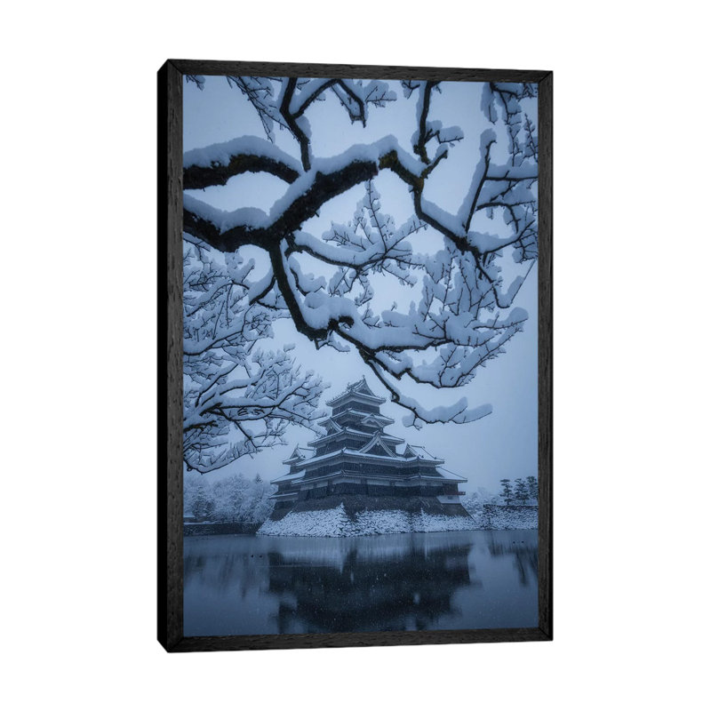 Matsumoto Castle X 1 Piece Wall Art on Canvas, 101.6cm H x 66.04cm W x 3.81cm D, Black Framed