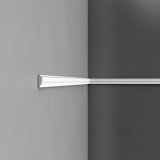 Moulure en polystyrène blanc apprêté de 3/8 po x l 1-1 / 4 po x L 78-3 / 4 po