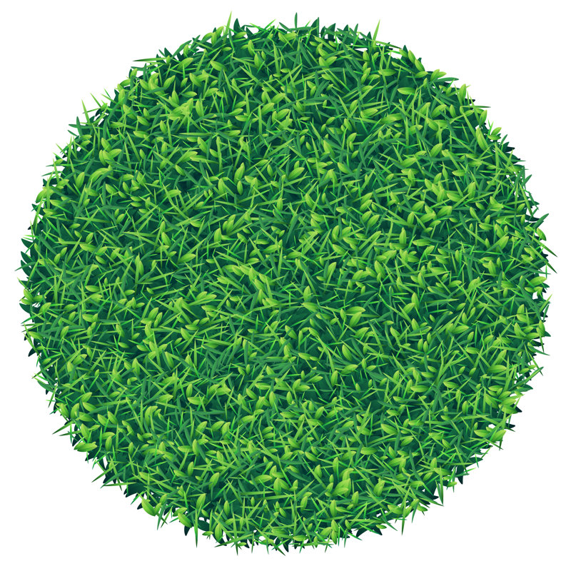 Pièce carrée d'herbe verte par Dimitris66, H 36 po x l 36 po