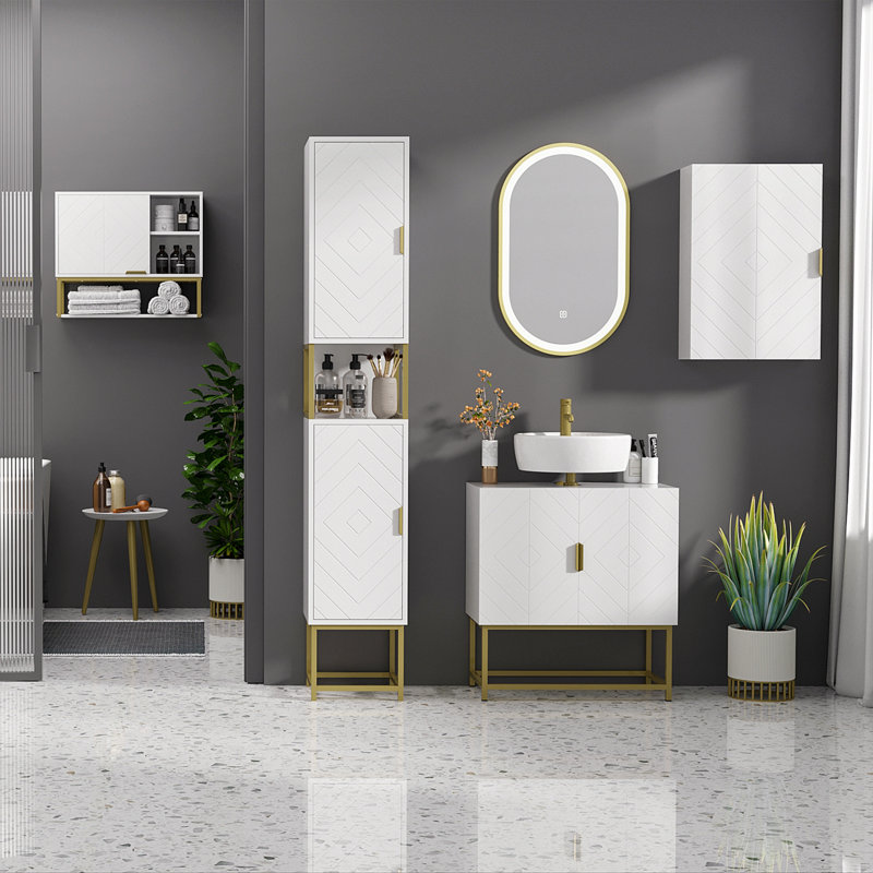 Paulikens Freestanding Bathroom Cabinet