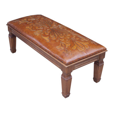 Banc en cuir véritable Rienna