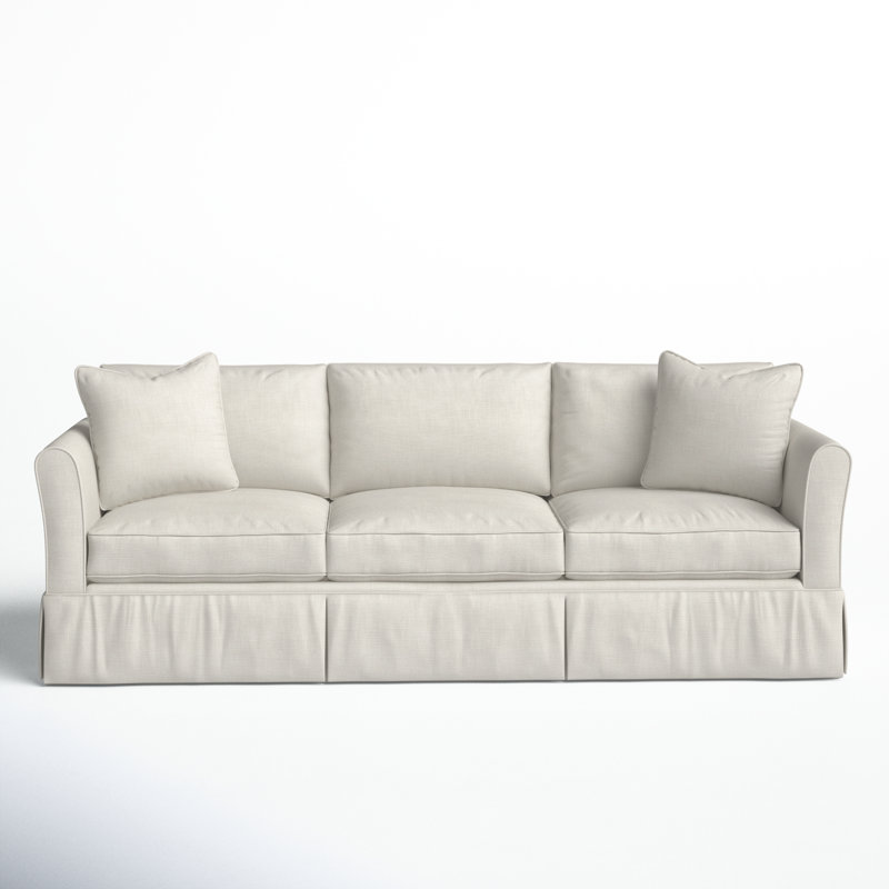 Shelby 82'' Upholstered Sofa, Conversation Pearl Basketweave