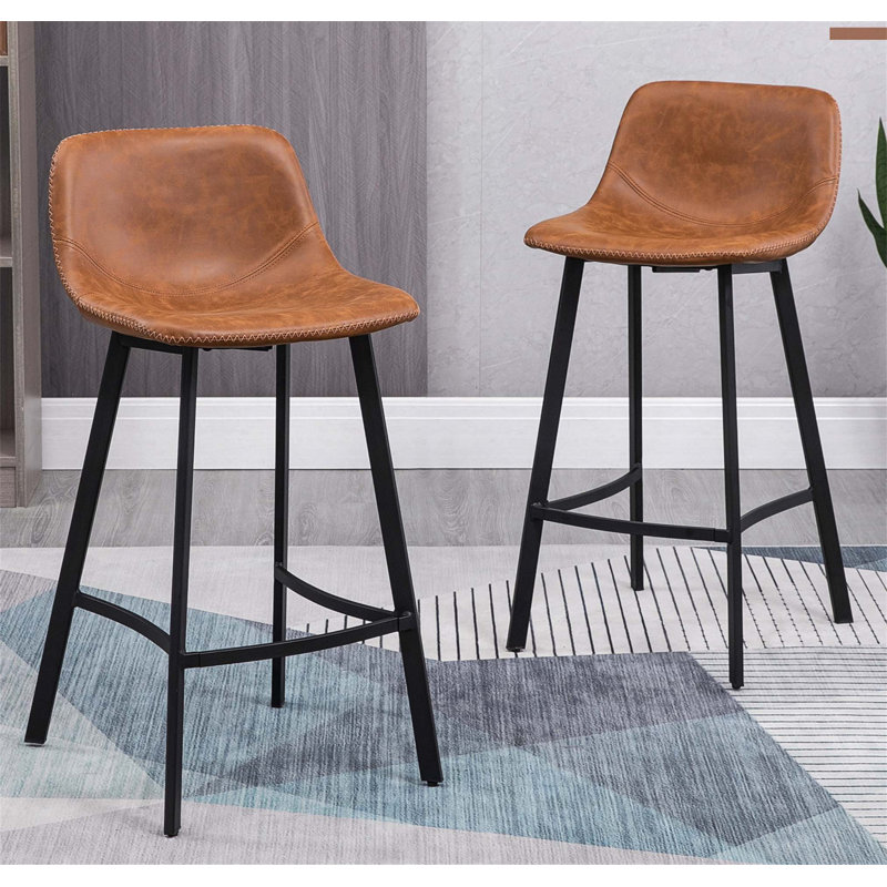 Bigvai Counter Stool with Metal Frame