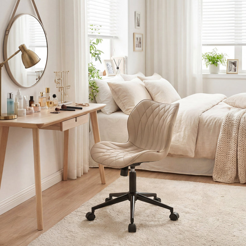 Chaise de bureau Maddoux, Kaki