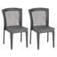 Ensemble de 2 chaises empilables FARLEY