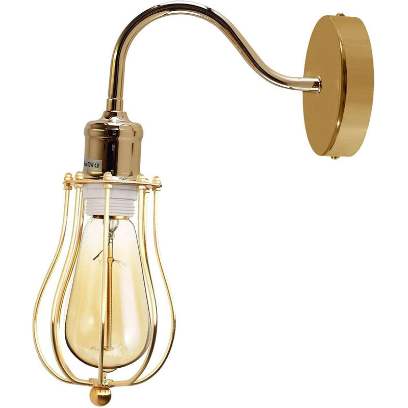 Ananio Armed Sconce, French Gold