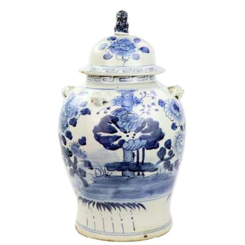 Handmade Porcelain China Ginger Jar
