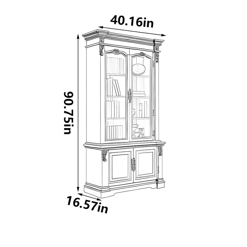 Bibliothèque de style américain