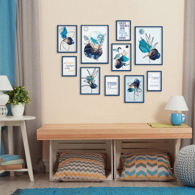 Giallobus - Set 10 Poster Da Parete - Raccolta Floreali 3 - Carta Patinata - | 2 X A3 42X30cm | 4 X A4 30X21cm | 4 X A5 21X15cm | - Senza CORNICI - Stampe Moderne Soggiorno