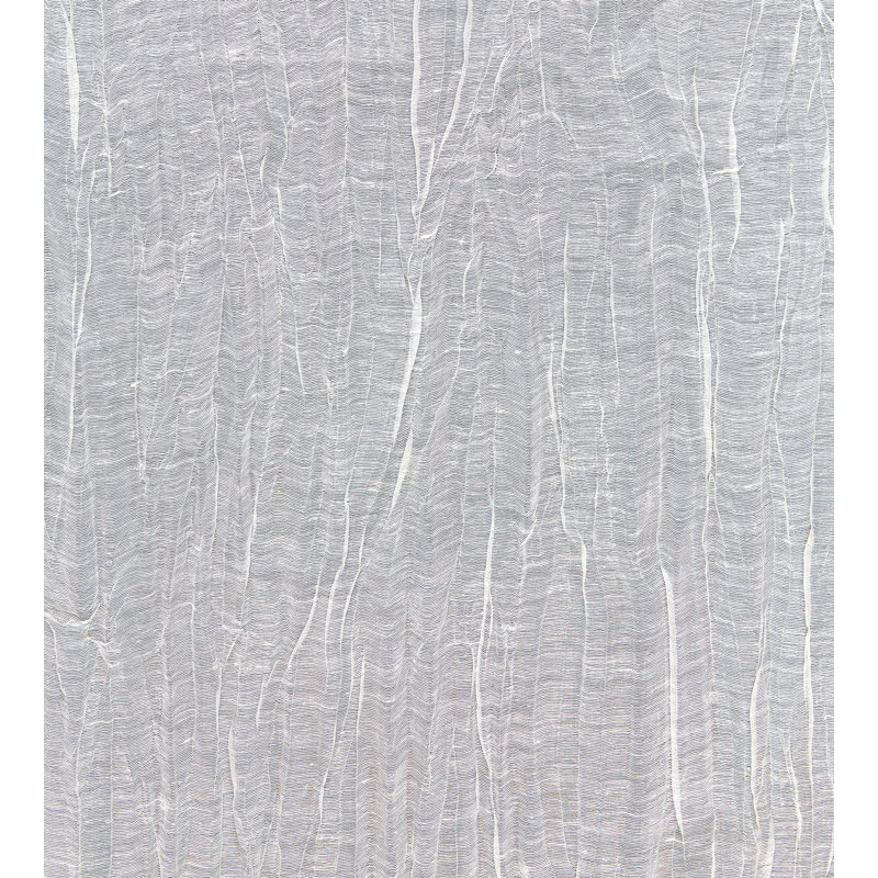 Tissu de lin plissé transparent Atmosphere, Ivoire