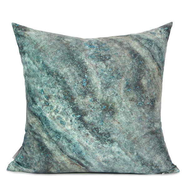 Pillow Cover, Green/Black, Down/Feather
