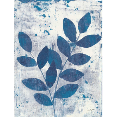 «Leaves of Blue II» par Courtney Prahl - impression sur toile tendue