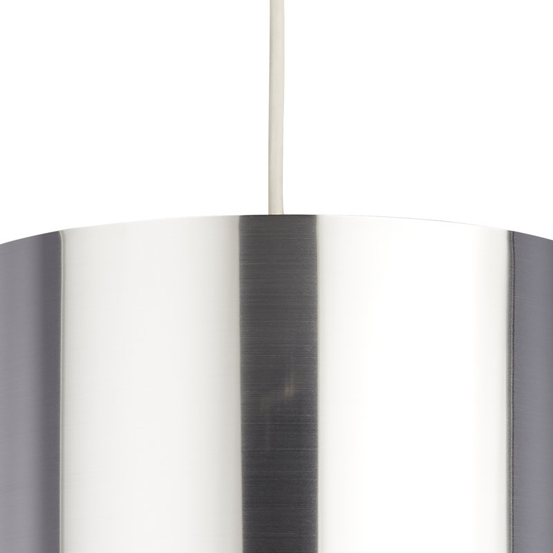 20cm H Mild Steel And Plastic Traditional in Satin Silver And White