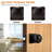 Passage Door Knob with Square Rosette, for Closet and Hallway Doors-102830864