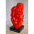 Creative Red MultiFace Statue on Base Signed by Leonardo Bruno 14" x 12" x 19"H