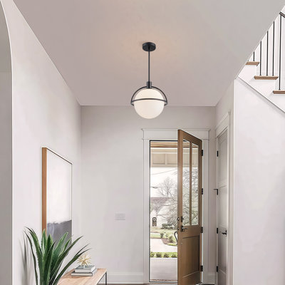 Gladi 1-Light 10.82‘’ Single Globe Dimmable Pendant Light