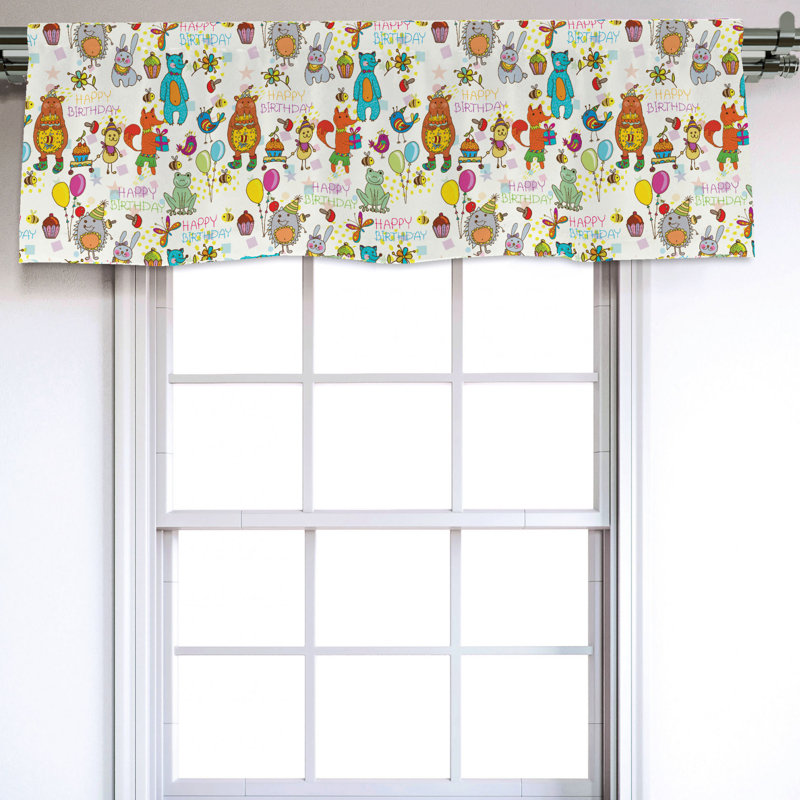 Sateen Ruffled Window Valance