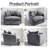 41''Modern Oversized Chenille 360° Swivel Accent Chair-2137959596