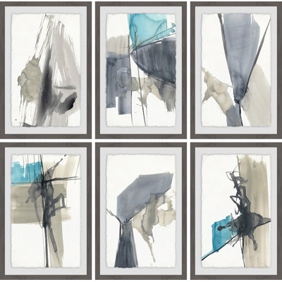 " Black Strokes " 6 - Pieces