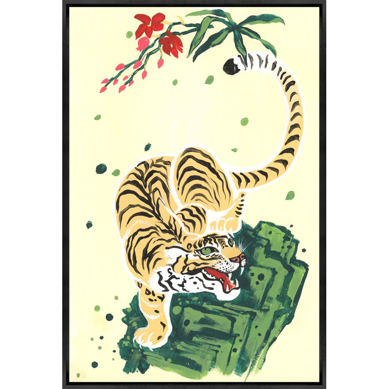 Jade Tiger Print by Sam Nash, 37.5" H x 25.5" W