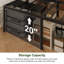 Structure de lit 22 po avec pieds d'angle arrondis-540726825