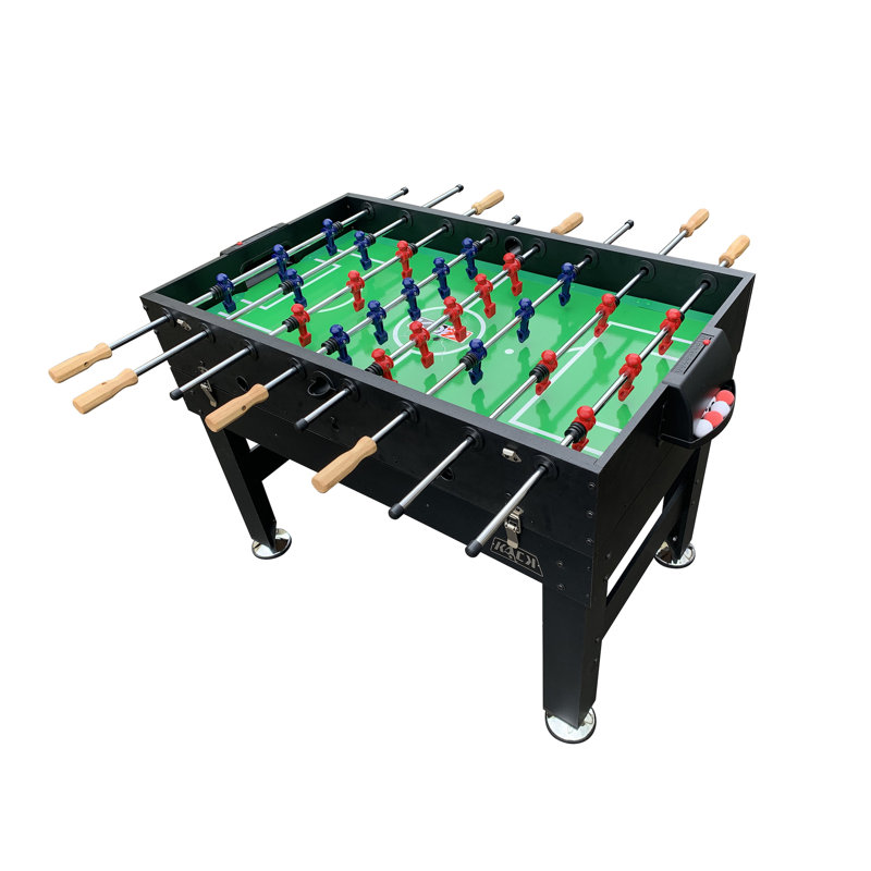 KICK Trilogy 55″ 3-in-1 Multi Game Table Combo Arcade Set for Home, Game Room, Friends & Family, Brown