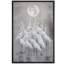Reproduction d'art sur toile encadrée «A Flock of Cranes Heron Under Full Moon»-109881658-109881659