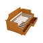 Lit de jour simple en bois massif avec tiroirs de rangement Antavious Coastal Cottage-752886347