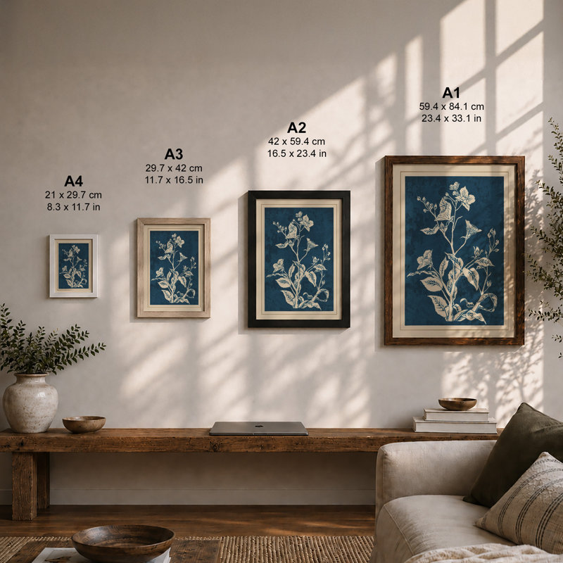 Study In Cream Botanical - Print, Unframed, A1 - 84.1 x 59.4 cm