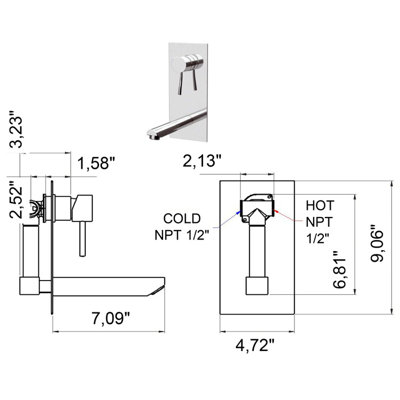 Wall Tub Spout