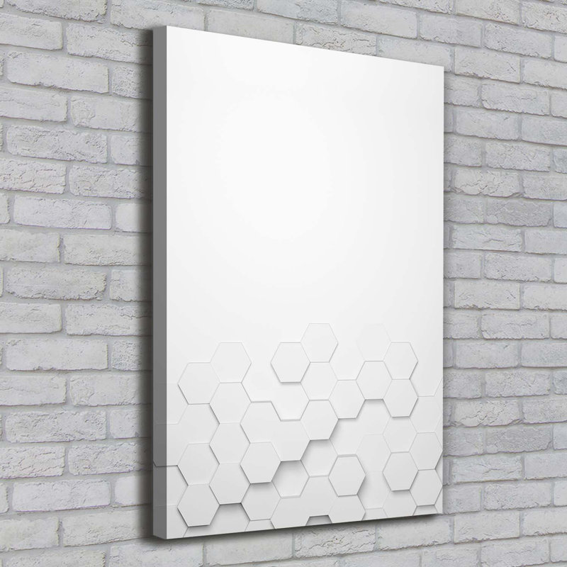 Hexagons Background - Wrapped Canvas Print