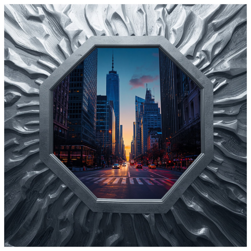 Rideaux de douche Sunset Cityscape, L 70 po x H 72 po