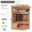 Meissalivve Full Spectrum Infrared Sauna,4 Person Home Sauna,Wooden Canadian Hemlock Luxury Indoor Spa Sauna With Resonance Speaker, Panoramic Tempered Glass Door-121503221