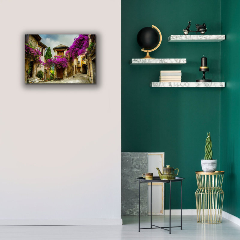 'Bougainvillea' Canvas Wall Art, 18" H x 26" W x 0.75" D