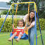 AIYAPLAY 3 in 1 Toddler Swing Set, Folding Child Swing Set for Kids, Blue