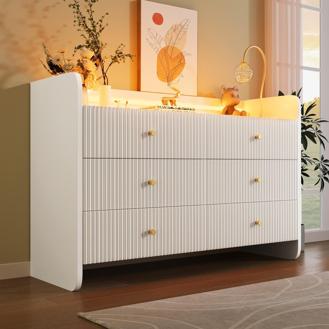 120cm W 6 - Drawer Chest of Drawers