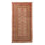 Orange Vintage Traditional Wool Rug - 4'4" x 9'