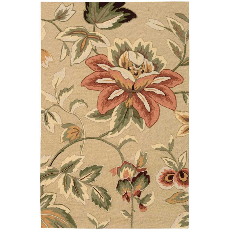 Tapis beige contemporain Karyn, Rectangle 2 pi 6 po x 4 pi