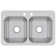 Celebrity 33" L x 21" W Double Basin Drop-in Kitchen Sink