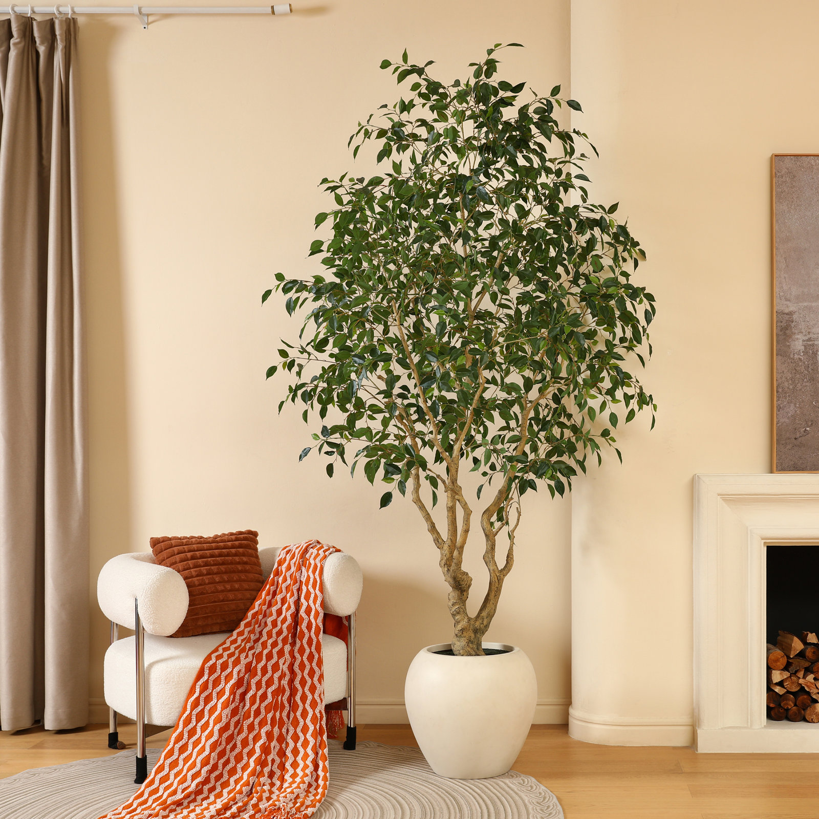 Adcock 96" Ficus Tree in Pot
