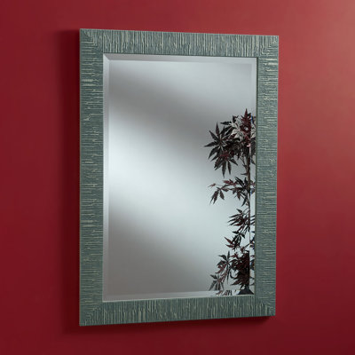 Arizbeth Wood Flat Wall Mirror