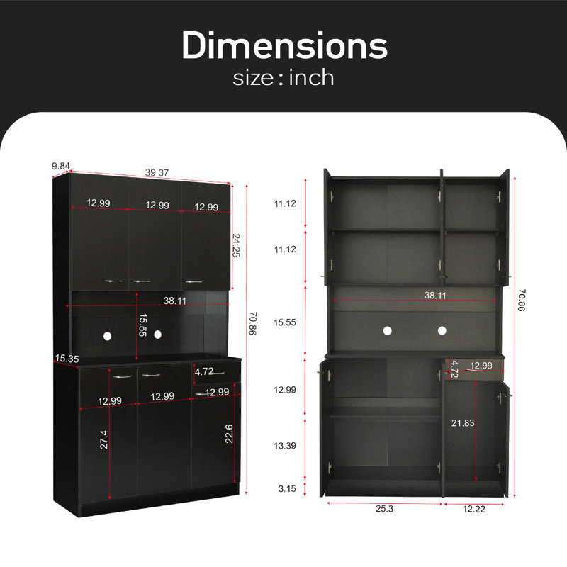Armoire Bocar, Noir