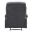 Velvet Manual Swivel Recliner